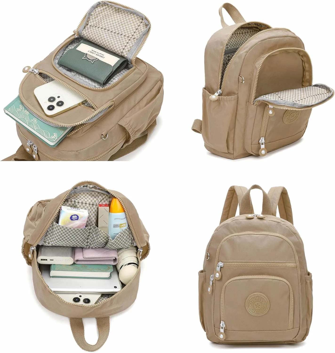 Mini Hiking Waterproof Laptop Backpack Purse for Women and Men,Travel Backpack 8.6L