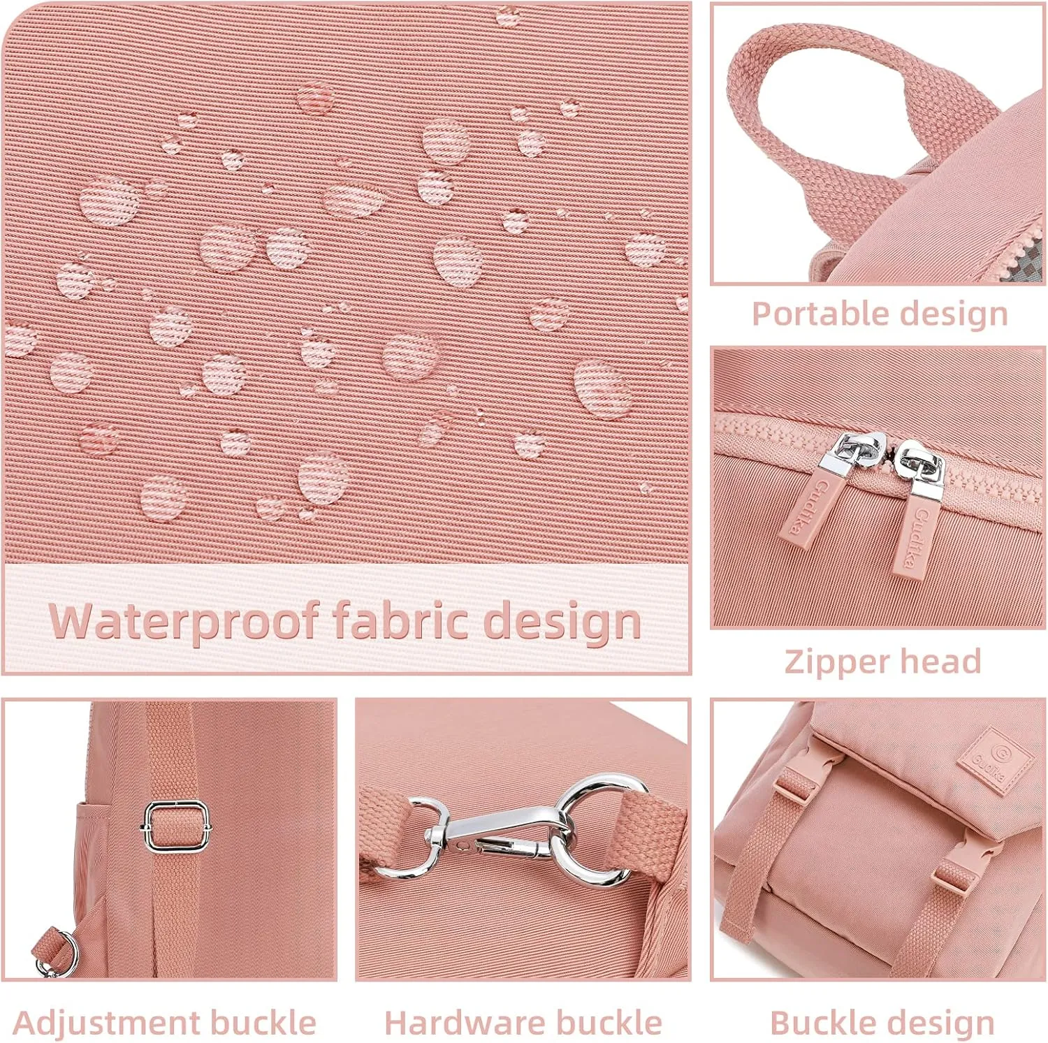 Mini Waterproof Backpack Purse for Women and Men,Small Travel Daypack