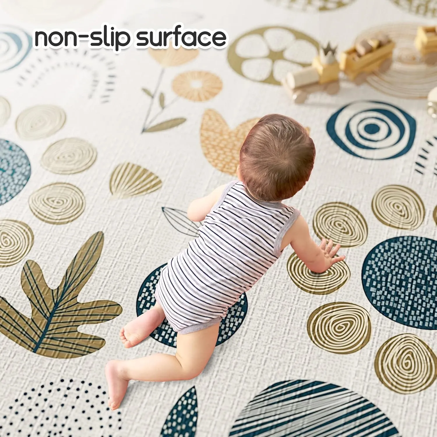 Mloong Baby Play Mat for Floor,59x71x0.4inch Playmat for Baby with Carry Bag, Foldable Play Mat,Kids Foam Play Mat,Waterproof Carlwing Mat for Baby,Large Infant Playmat,Indoor&Outdoor Playing Mat