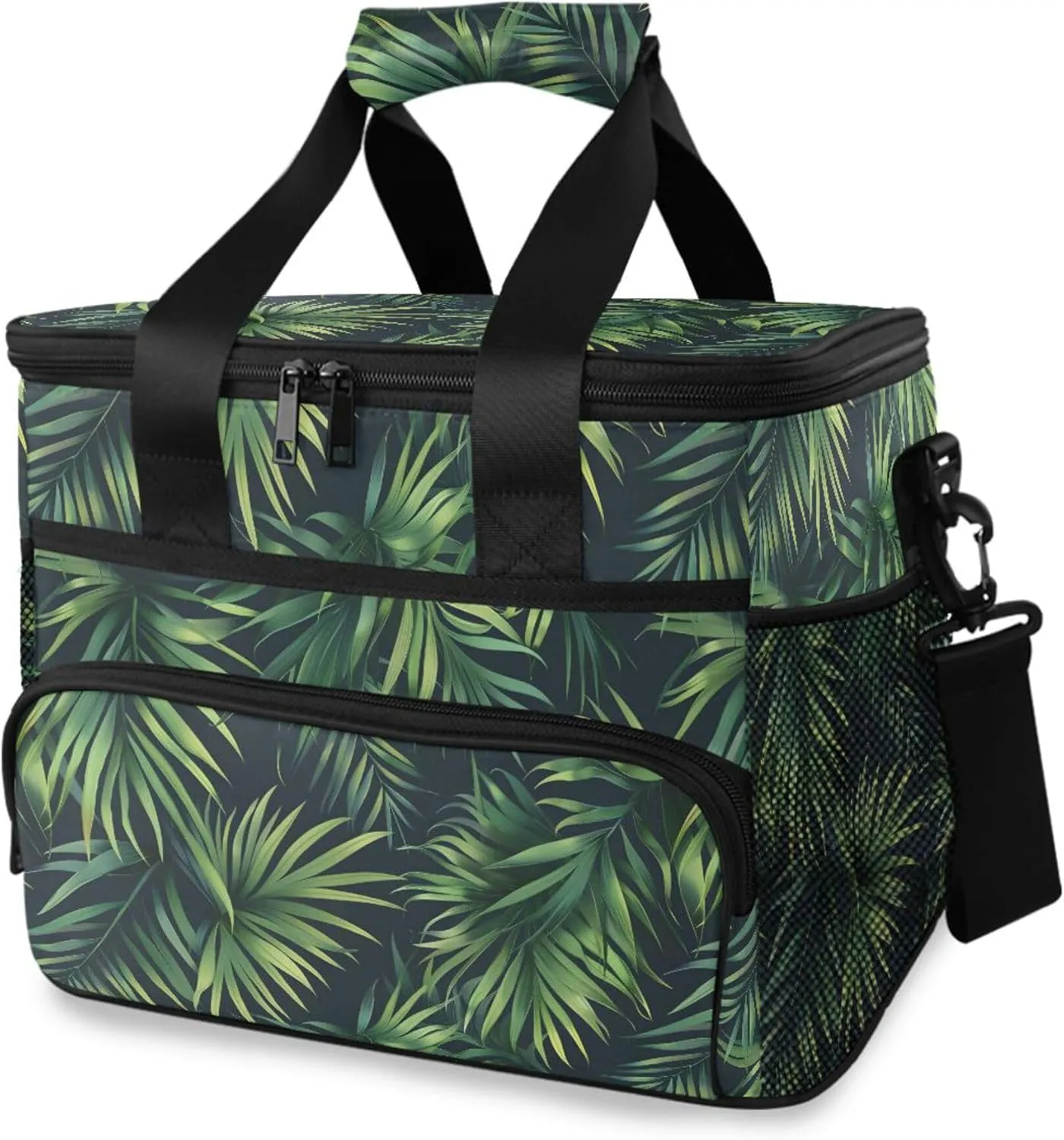MNSRUU Cooler Bag Green Cactus Soft Cooler Bag Insulated Lunch Totes Picnic Bag Beach Cooler Lunch Box Container with Adjustable Shoulder Strap