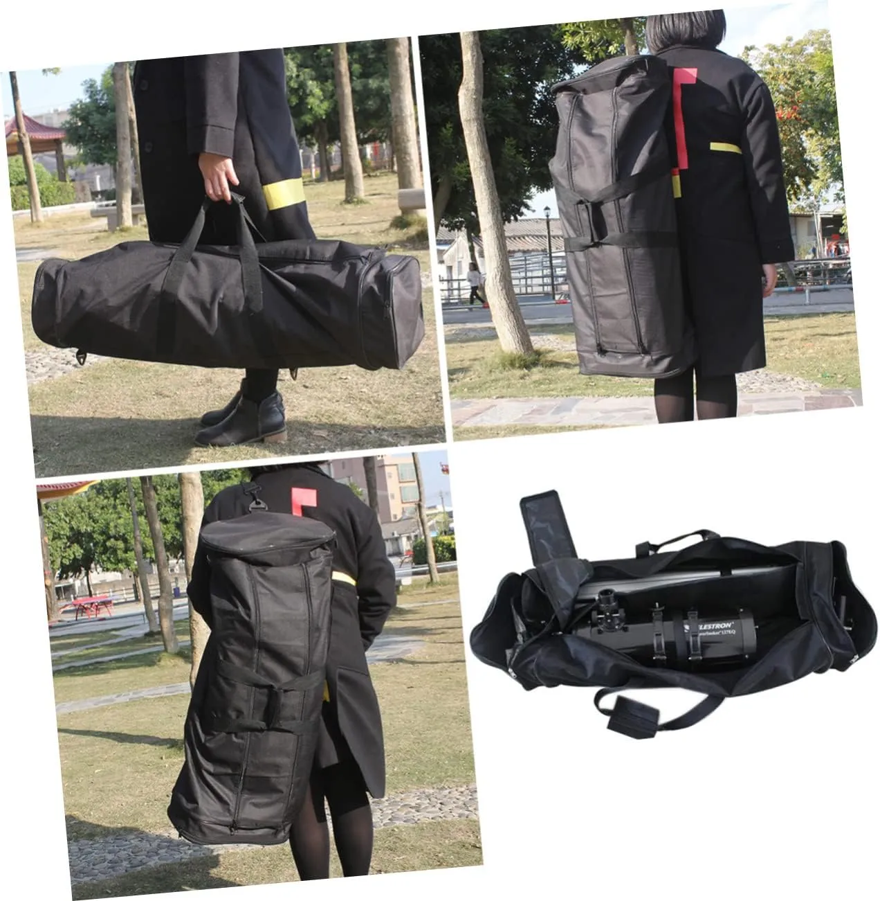 Mobestech Portable Telescope Backpack for Travel Multipurpose Bag Shoulder Straps Durable Storage Case for Astronomical Telescope
