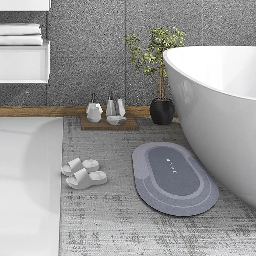 Modrindz Magic Bath Mat - Non Skid, Waterproof Comfort Standing Rug (Gray, 16 x 24 in)