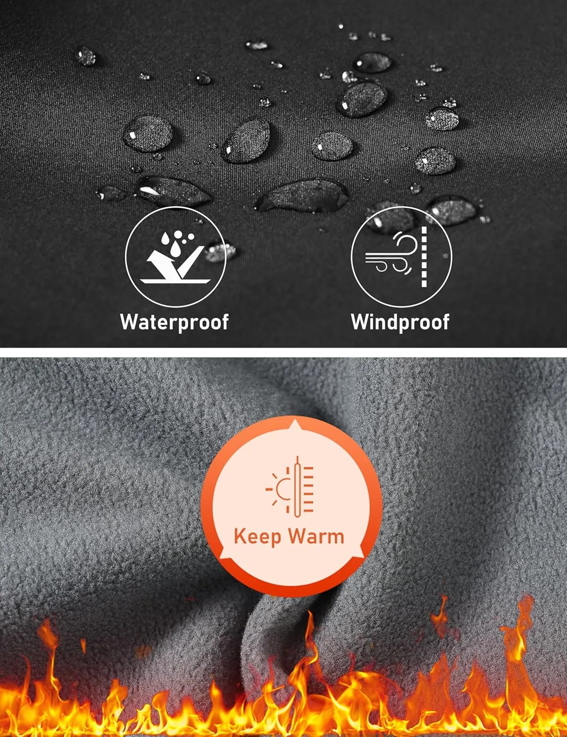 MoFiz Kids Waterproof Snow Ski Pants Kids Winter Warm Fleece Snowboard Pants Girls Elastic Waist Outdoor Hiking Pants