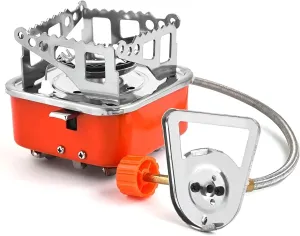 [Mokcoliy]【lit Camp Stove】Portable 2200W Bapaing Stove with Windproof Design, Elecic Ignition & Wide Pot - Compact Foldable G for Ouoor ing, Survival Kits