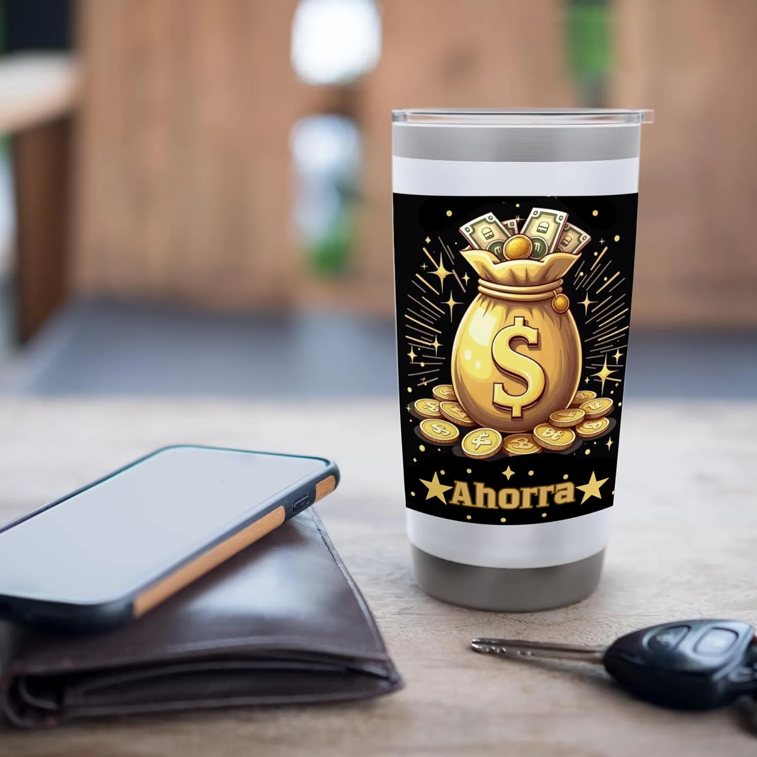 Money Bag Stainless Steel Insulated Tumbler