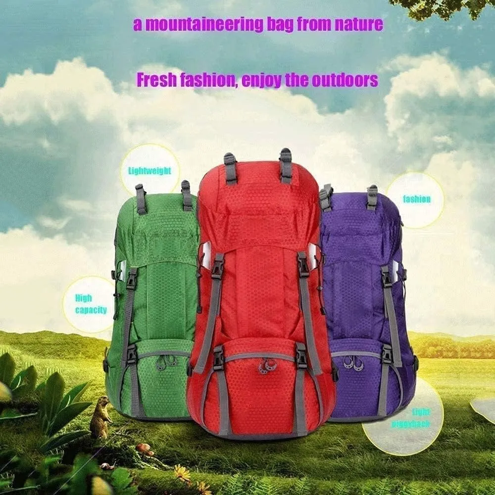 Mountaineering backpack， Internal Frame Backpack; High-Performance Backpack for Backpacking, Hiking。(Green)