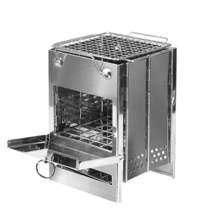 Moyasu Camp Stove Camping Wood BBQ Grill Medium