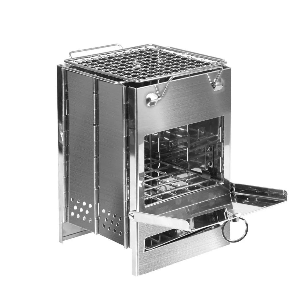 Moyasu Camp Stove Camping Wood BBQ Grill Medium