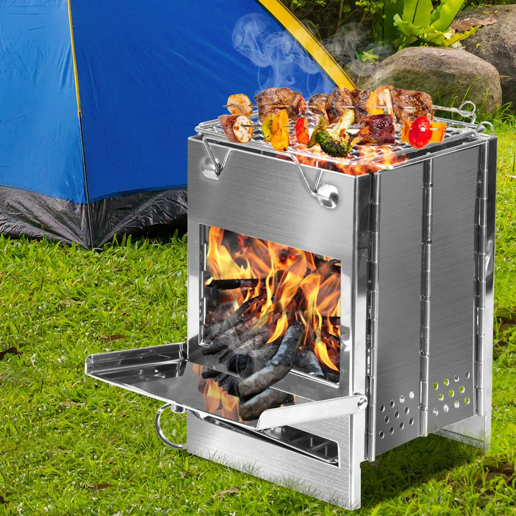 Moyasu Camp Stove Camping Wood BBQ Grill Medium