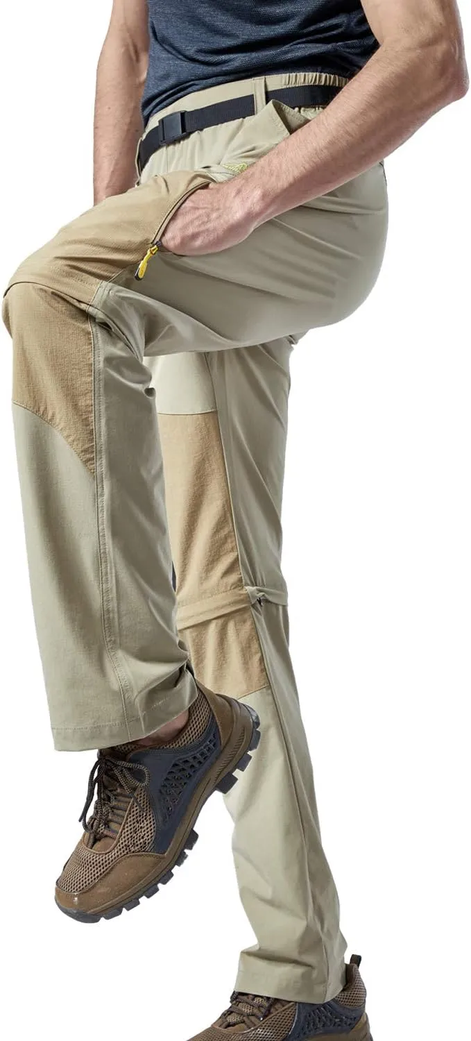 Mr.Stream Men's Walking Windproof Breathable Camping Quick Drying Outdoor Convertible Hiking Pants
