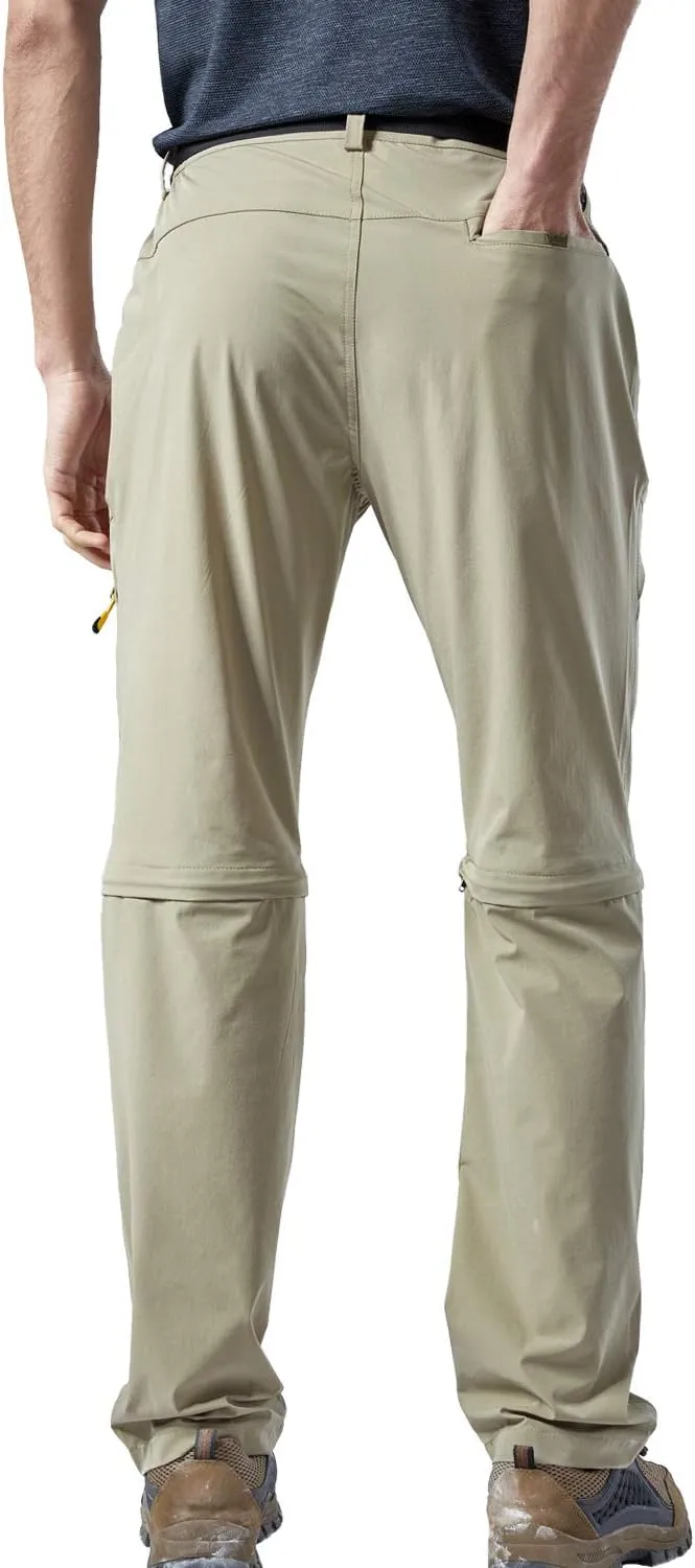 Mr.Stream Men's Walking Windproof Breathable Camping Quick Drying Outdoor Convertible Hiking Pants