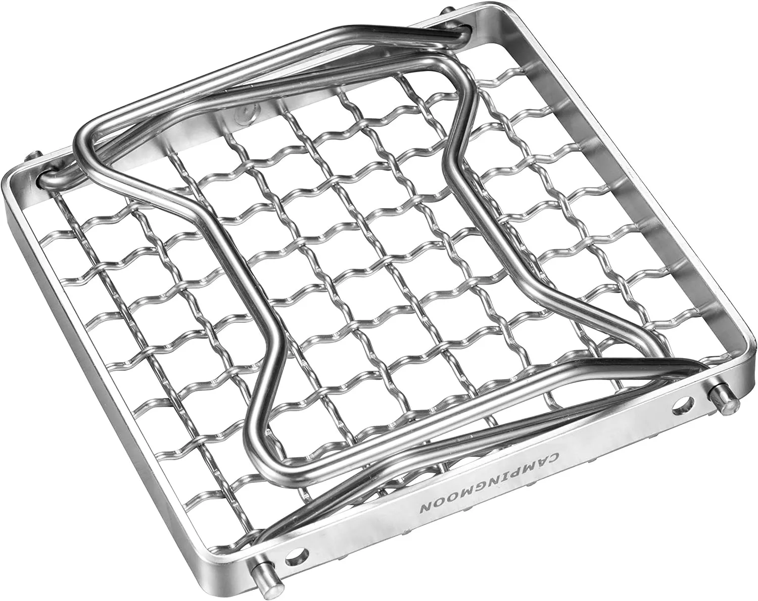 MS-1011 Portable Folding Campfire Grill Grate over Fire Split Stoves 304 Stainless Steel, Grid wire
