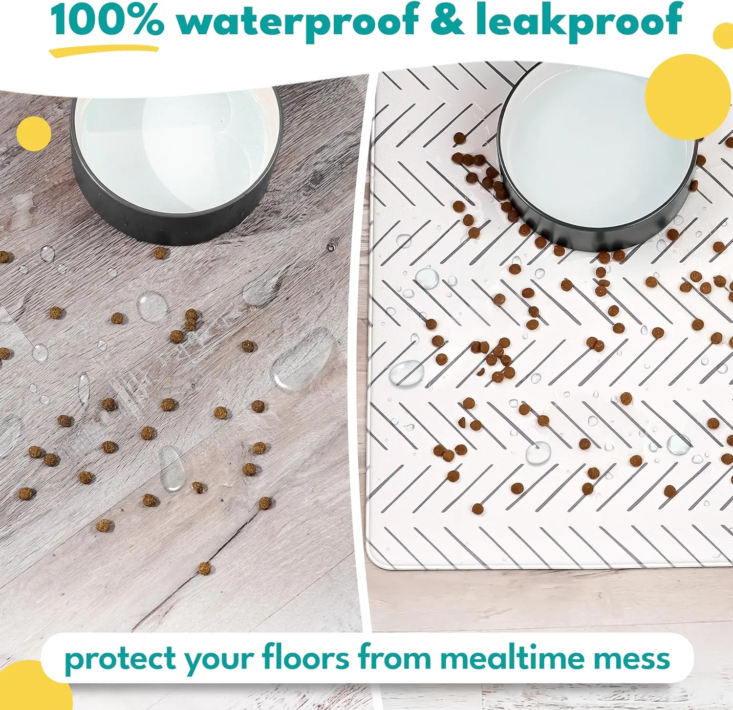 Mud Cloth Pet Food Mat - Cats & Small Dogs