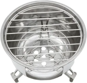Multi-functional Portable Bbq Stove Stainless Steel Camping Grill Round Bbq Stove Outdoor Cooking
