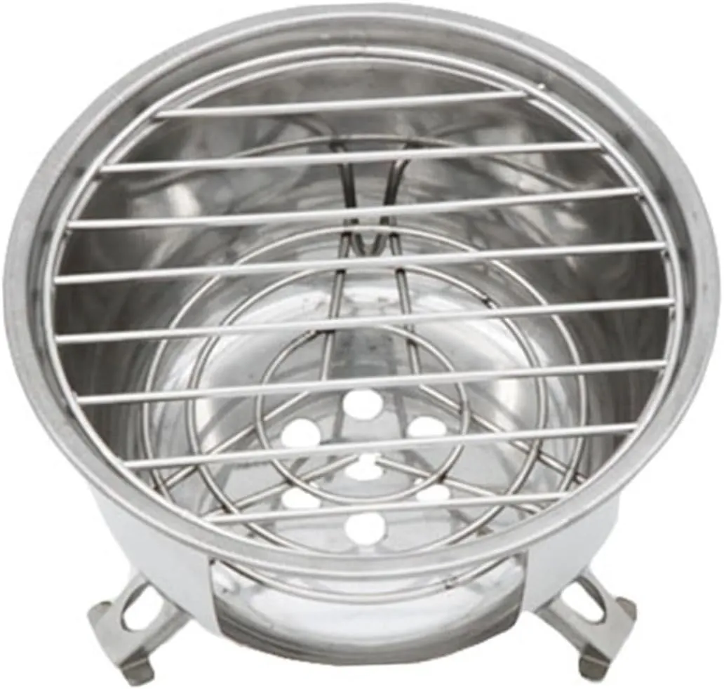 Multi-functional Portable Bbq Stove Stainless Steel Camping Grill Round Bbq Stove Outdoor Cooking