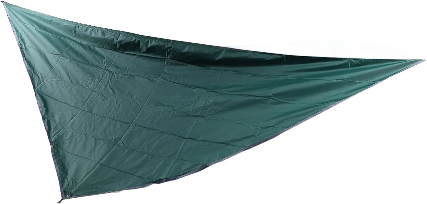 Multifunctional Camping Tarp Premium Sunscreen Hammock Tent for Beach, Tear, Windproof (Dark Green)