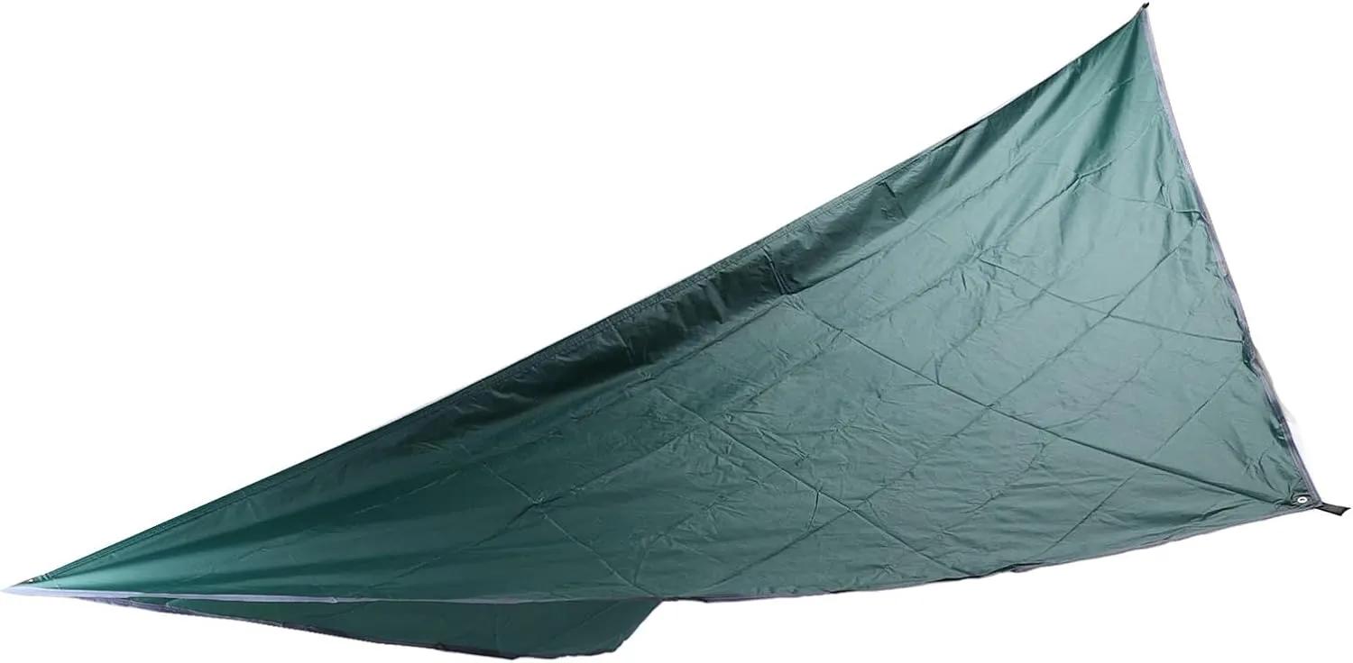 Multifunctional Camping Tarp Premium Sunscreen Hammock Tent for Beach, Tear, Windproof (Dark Green)