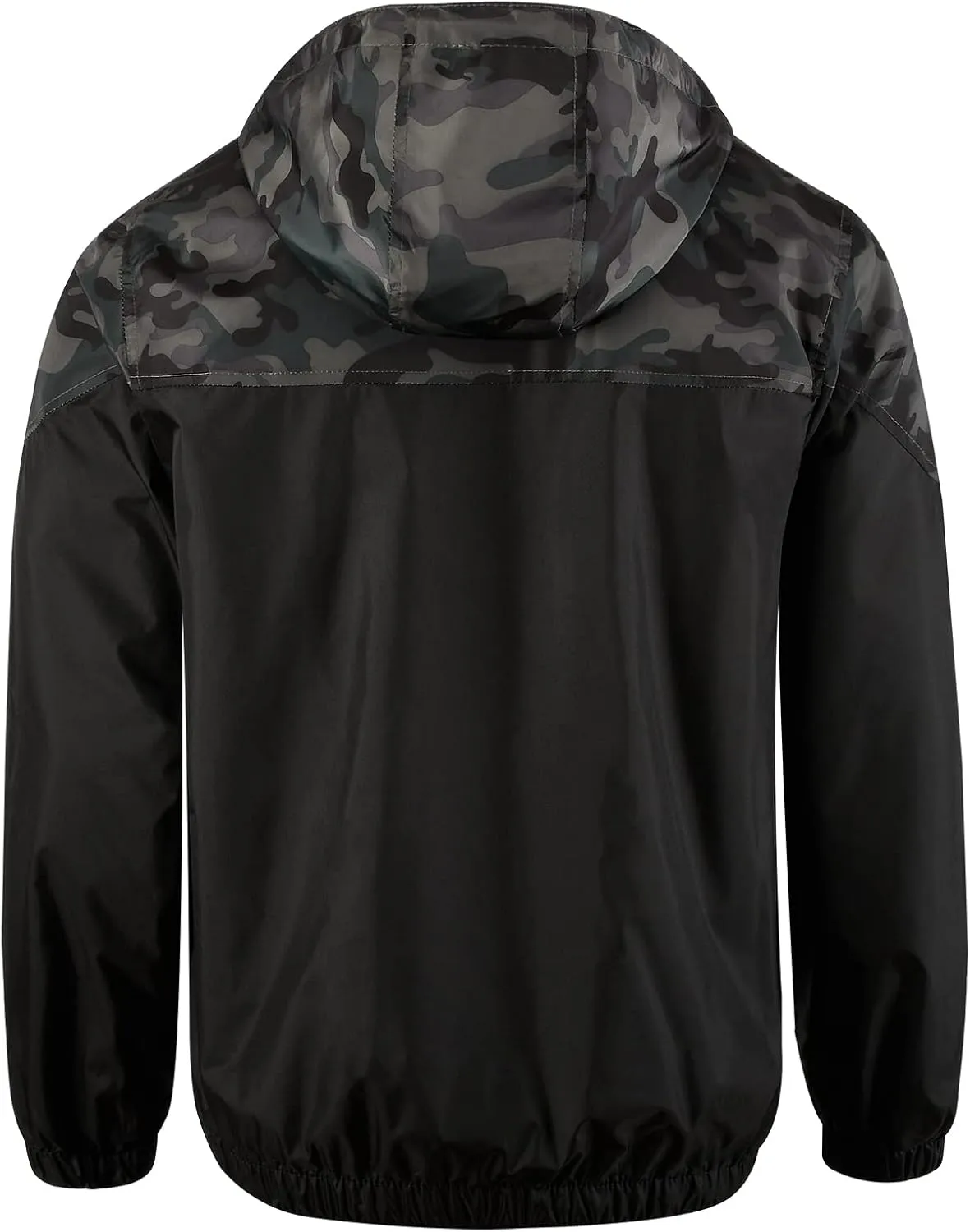 Mywu Lightweight Windbreaker Jacket Men with Mesh Lined for Hiking Travel Water Resistant Men Rain Jacket…