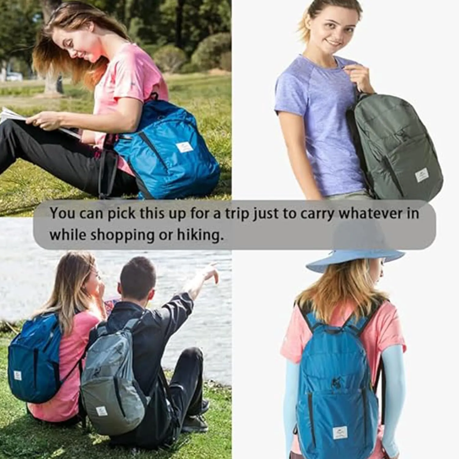 Naturehike 22L Ultralight Lightweight Hiking Daypacks,0.37LB, Waterproof Backpack,Foldable Backpack for Travel Hiking (grey)