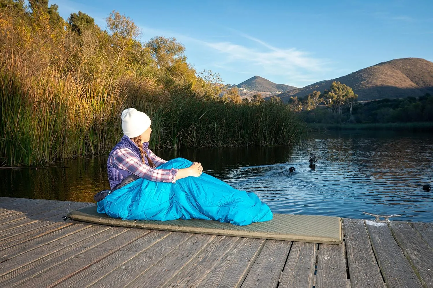 NatureReady Sleeping Pad. [Single 75x24x2]. Lightweight Portable Self-Inflating Camping Mat, Roll Out, with Waterproof Cover, & Travel Bag
