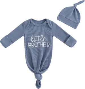 Newborn Sleeper Gown Baby Boy Girl Football Outfit Infant Nightgown Sleeping Bag Sleepwear Pajamas