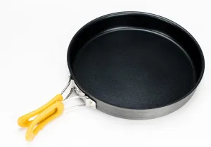 Non-Stick Frying Pan Aluminum Alloy Medium with Folding Handle Ideal for Outdoor Camping Picnic Hiking Compact and Easy to Carry Camp Skillet