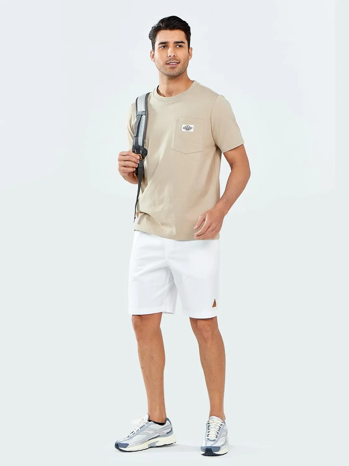 NORTHYARD Men's Casual Shorts-Cotton 9" Golf Work Summer Beach Hiking Shorts with Pockets
