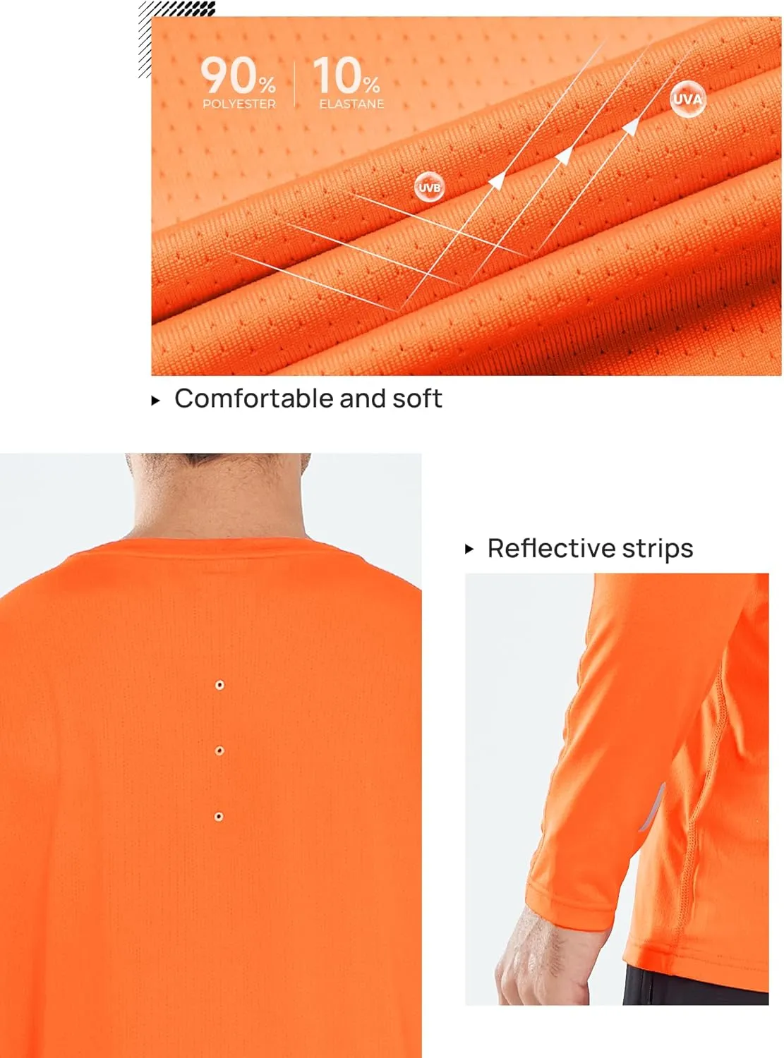 NORTHYARD Men's Sun Protection Shirts Long Sleeve Swim Fishing UPF 50  Shirt UV Hiking Lightweight Rash Guard Athletic