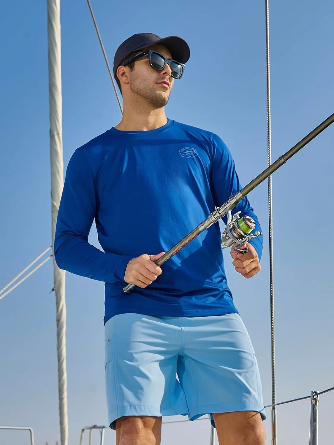 NORTHYARD Men's UPF 50  Sun Protection Shirts Long Sleeve Swim Beach Rash Guard UV Lightweight Quick Dry Fishing SPF T-Shirt