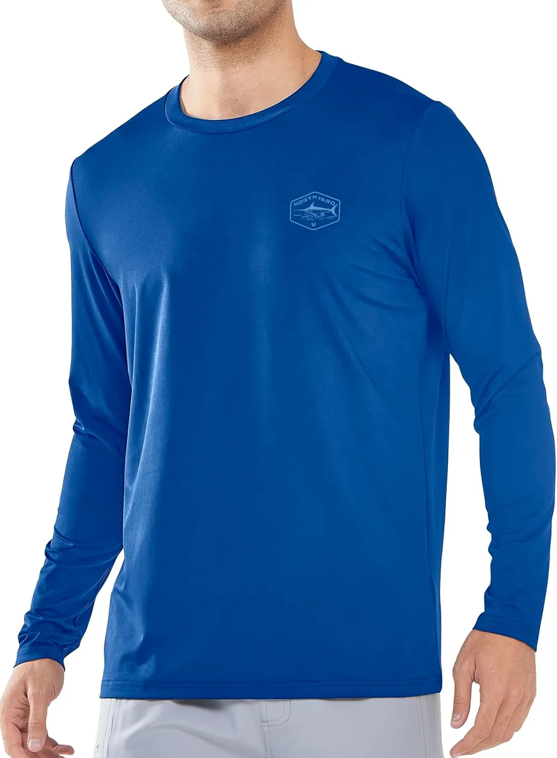 NORTHYARD Men's UPF 50  Sun Protection Shirts Long Sleeve Swim Beach Rash Guard UV Lightweight Quick Dry Fishing SPF T-Shirt