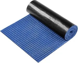 Nuanchu Large Semi Finished Outdoor Mat 16 x 79 Inch Narrow Door Mat Non Slip Boot Rugs Waterproof Carpet Roll for Bathroom Entryway Indoor Outdoor(Blue,1 Roll)