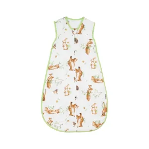 oddler Muslin Cotton Sleep Sack 0.5-0.7 TOG – Sleeveless Unisex Wearable Blanket for Baby & Toddler (2-3T), Breathable Lightweight with 4-Layer Front & 2-Layer Back, All-Season Sleeping Bag