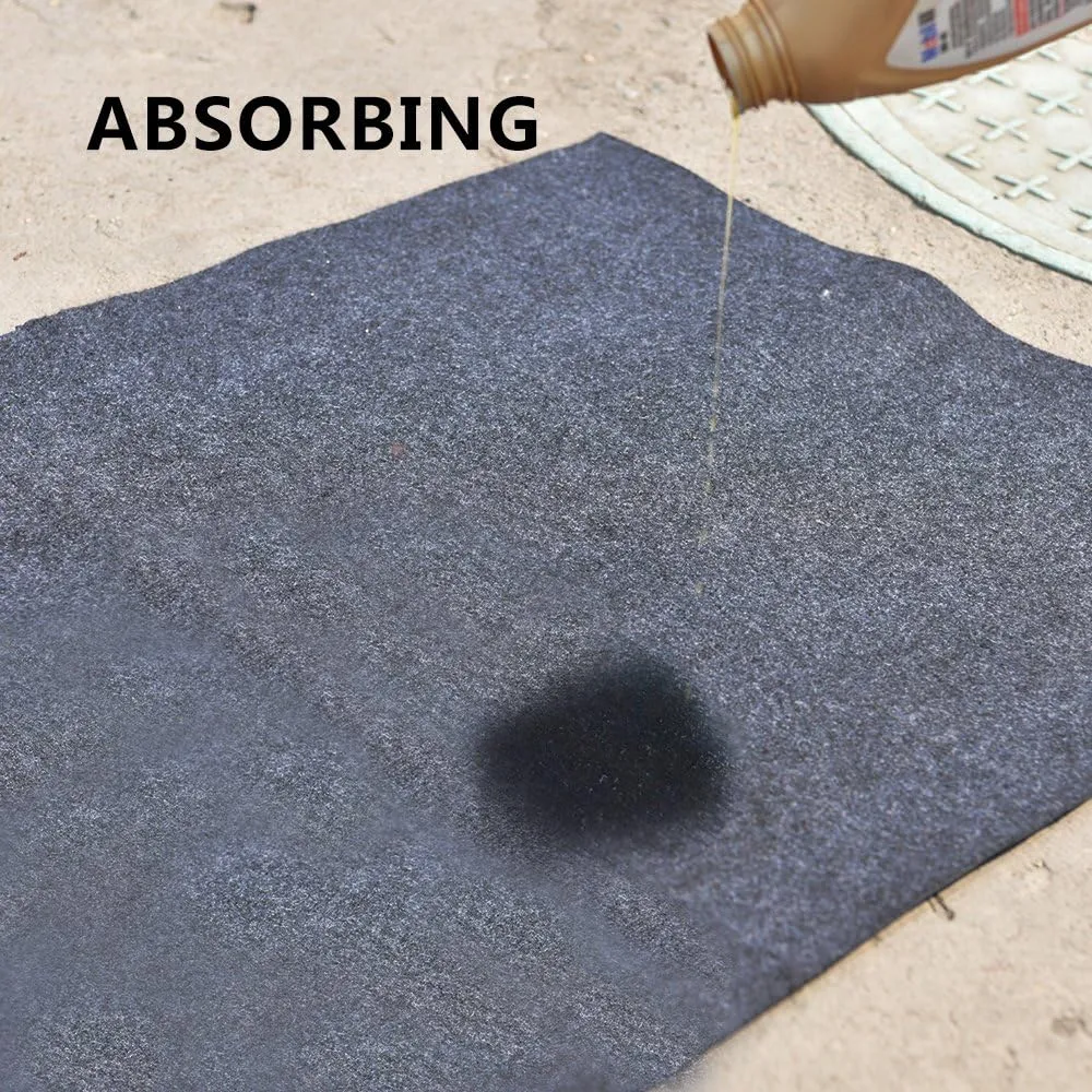 Oil Spill Mat,Absorbent Oil Mat Reusable Washable,Contains Liquids, Protects Driveway Surface,Garage or Shop,Parking,Floor(36inches x 48inches)