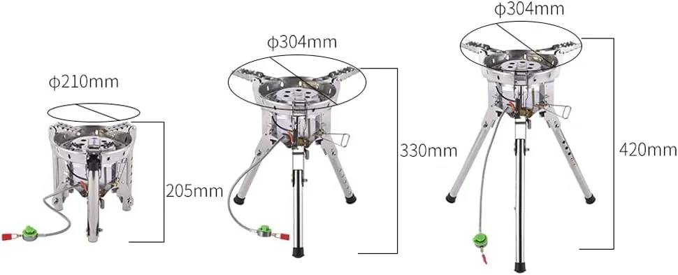 One-piece Camping Gas Stove High Power Portable Foldable Burner Camping Picnic Windproof Stove Backpaking Camp Cooker BRS-69