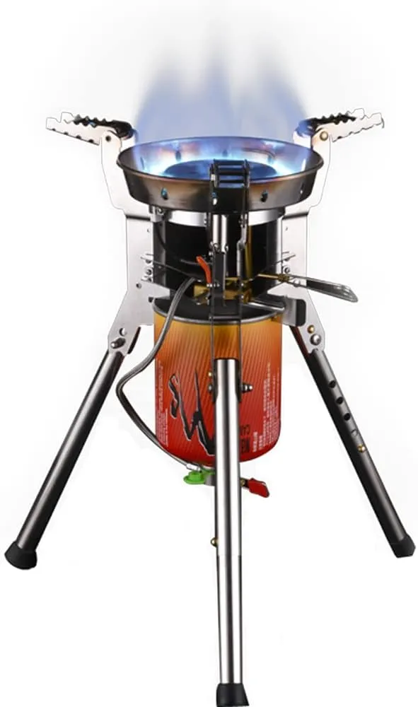 One-piece Camping Gas Stove High Power Portable Foldable Burner Camping Picnic Windproof Stove Backpaking Camp Cooker BRS-69
