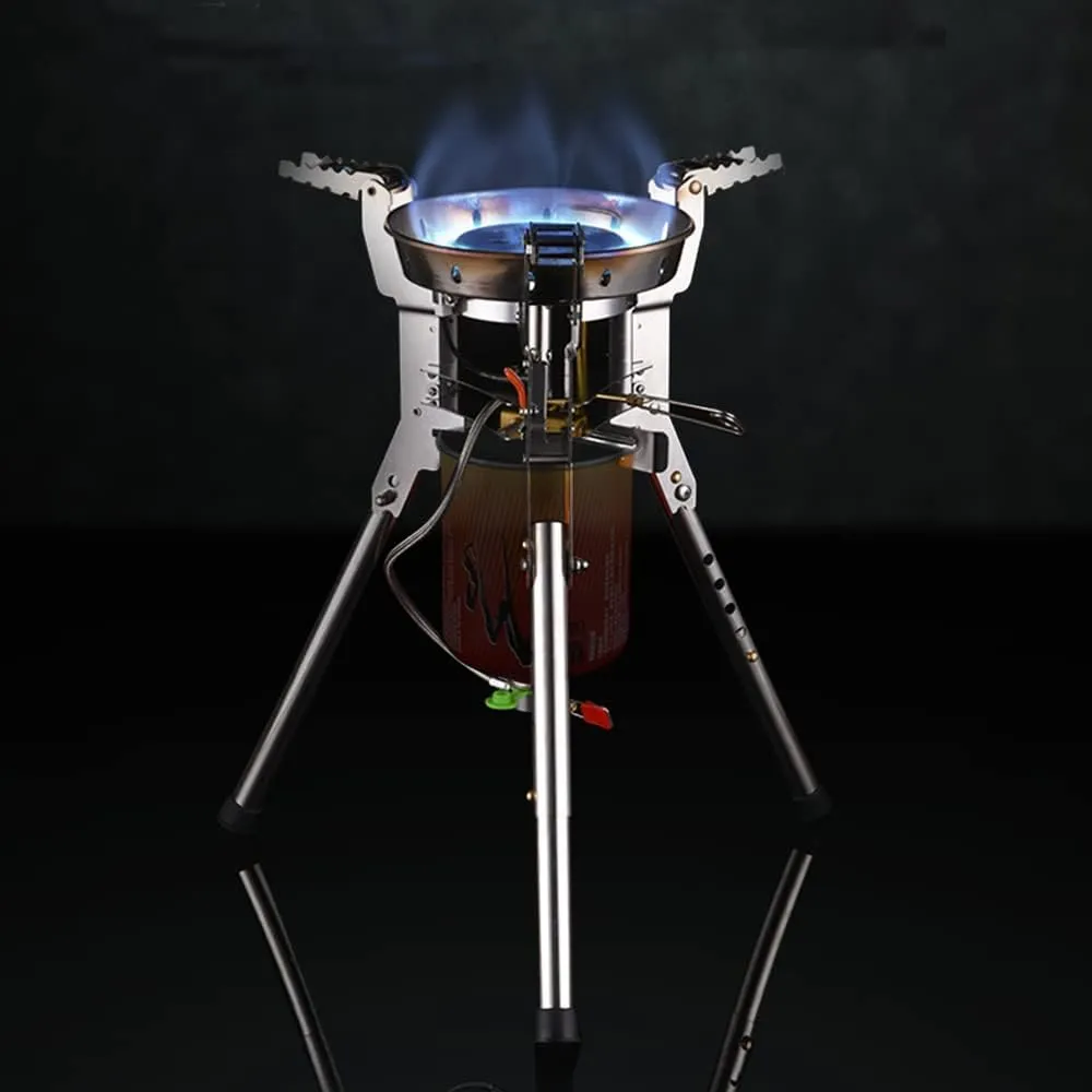 One-piece Camping Gas Stove High Power Portable Foldable Burner Camping Picnic Windproof Stove Backpaking Camp Cooker BRS-69