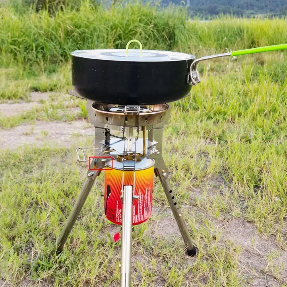 One-piece Camping Gas Stove High Power Portable Foldable Burner Camping Picnic Windproof Stove Backpaking Camp Cooker BRS-69