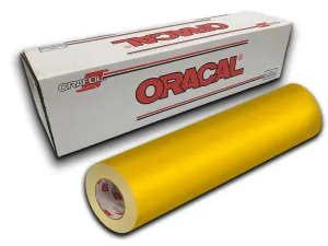 Oracal 631 Exhibition Cal Matte Finish - 12" x 10yd - Yellow 021