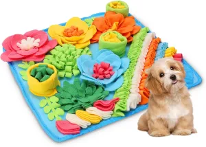 ORIA Snuffle Mat for Dogs, Interactive Sniff Mat for Boredom, Slow Eating, Keep Busy, Encourages Natural Foraging Skills, Dog Puzzle Toys for Dogs Cats Rabbits, 15x15 inch