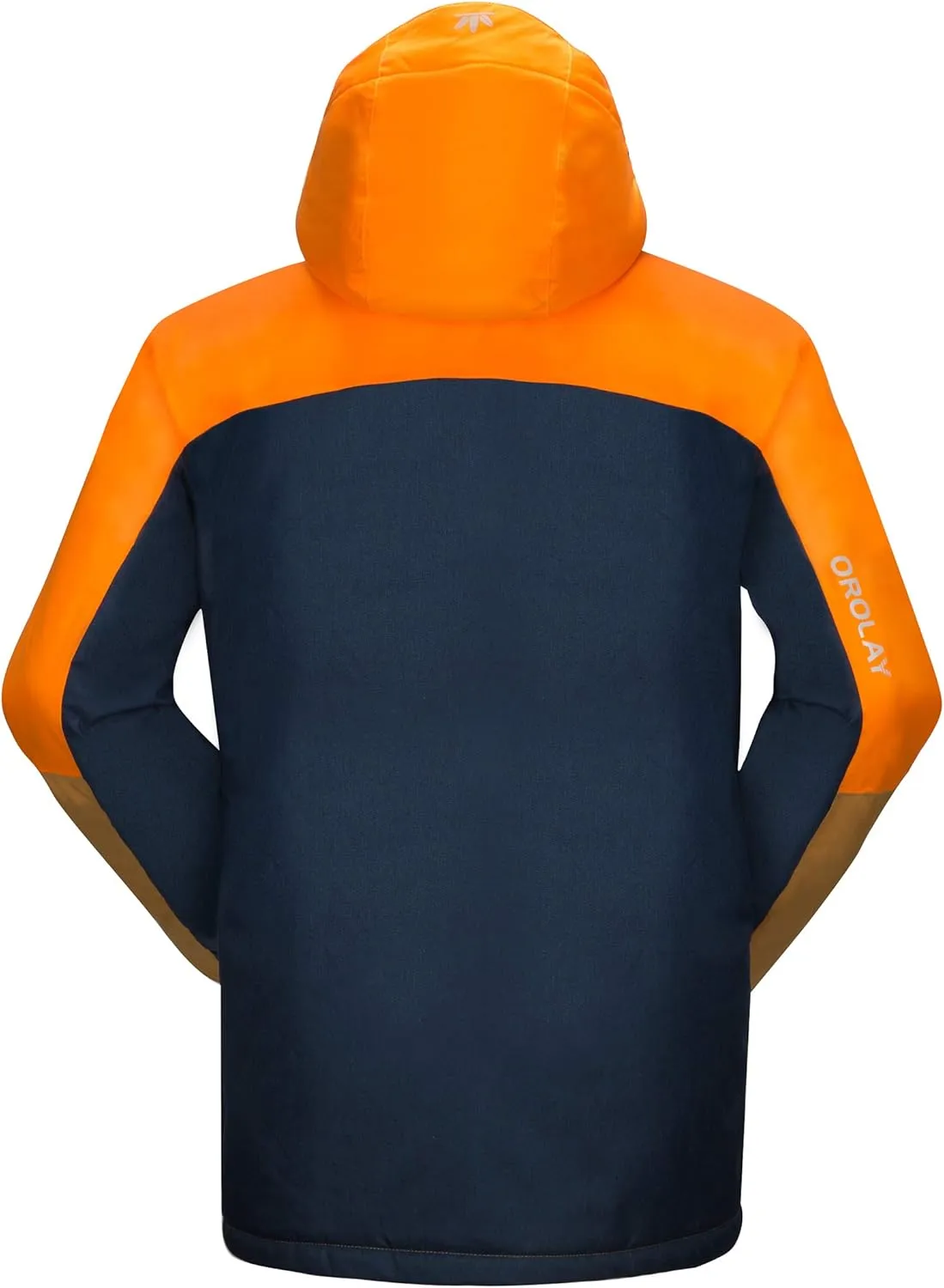Orolay Men's Mountain Waterproof Ski Jacket Windproof Rain Jacket Winter Warm Snow Coat