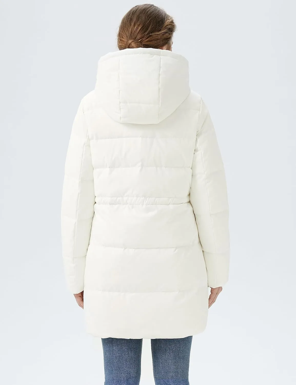 Orolay Women's Puffer Winter Down Coat Thickened Parka Jacket with Hood