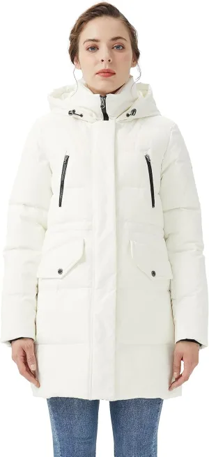 Orolay Women's Puffer Winter Down Coat Thickened Parka Jacket with Hood