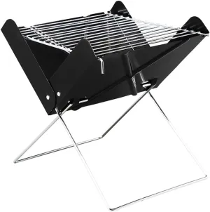 Outdoor Barbecue Oven Camping Folding Barbecue Grill Portable Charcoal Barbecue Rack Grill