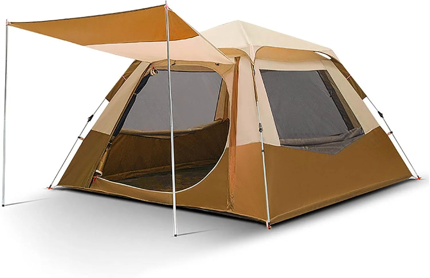 Outdoor Camping Tent,3-4 Person Instant Family Camping Tent - Pop-Up Quick Setup Outdoor Tents Automatic Tents for Parties,Picnic,Outdoors Travel,Camping