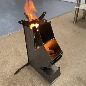 Outdoor Fishing, Picnic, Rocket Stove, firewood Stove, Portable Picnic, Household firewood Stove, Heating and Burning Stove in Winter，for Tent, Shelter, Heating and Cooking