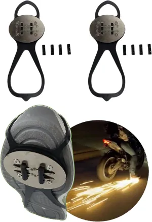 Outdoor Flint Skateboarding Bicycle Footbrake Spark Grinding Ground Motorcycle Sole Shoe Cover Skateboard Flint Set