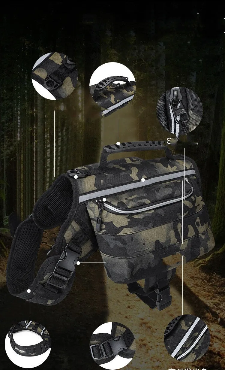 Outdoor Large Dog Backpack for Hiking and Travel