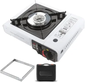 Outdoor Portable Camping G As Stove, Lightweight Camp Stove, Outdoor Camping Burner, With Carry Case, Easy Ignition System, 34 X25x8cm, For Different Cooking Needs