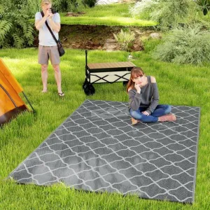 Outdoor Reversible Rug – Waterproof & UV-Resistant for Garden, Patio & Camping