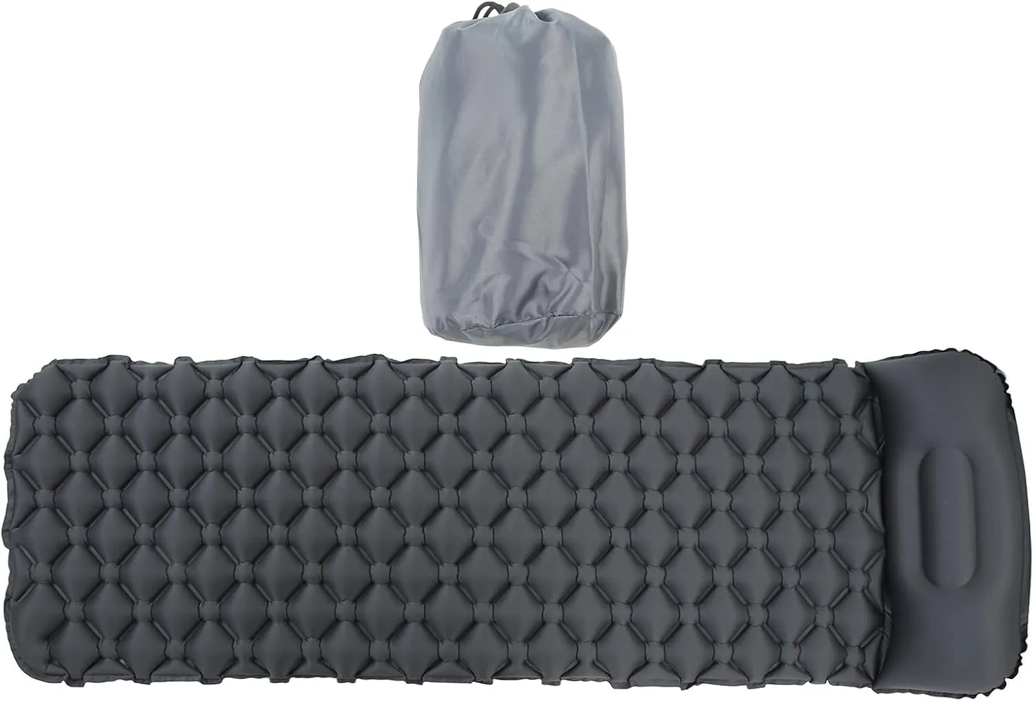 Outdoor Sleeping Mattress TPU Damp Proof Lightweight with Pillow for Camping Backpacking, Inflatable Sleeping Pad with Fast Inflation, Durably Sealing and Convenient Storage